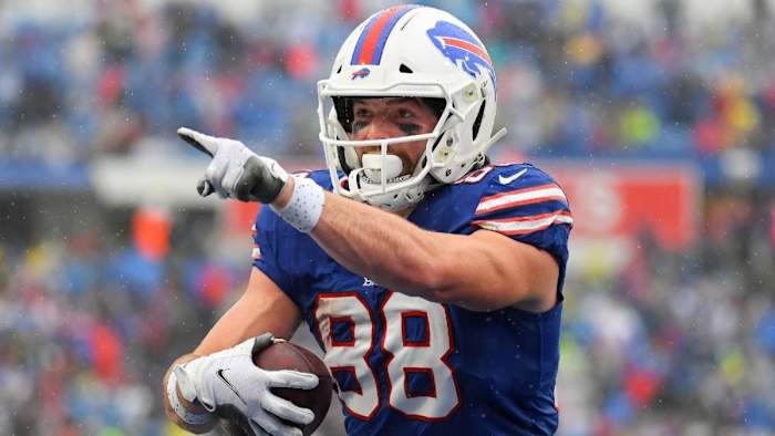 Dawson Knox could give the Bucs trouble on Sunday.